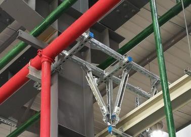莲湖该抗震支架的整体式支吊架结构协调性好